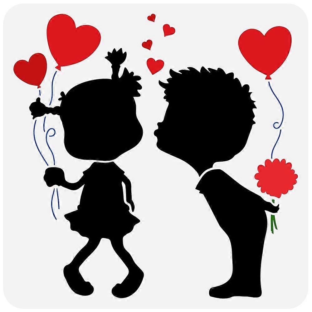 1pcペット中空描画DIYスクラップブックフォトアルバムその他30x30cmのための絵画ステンシル