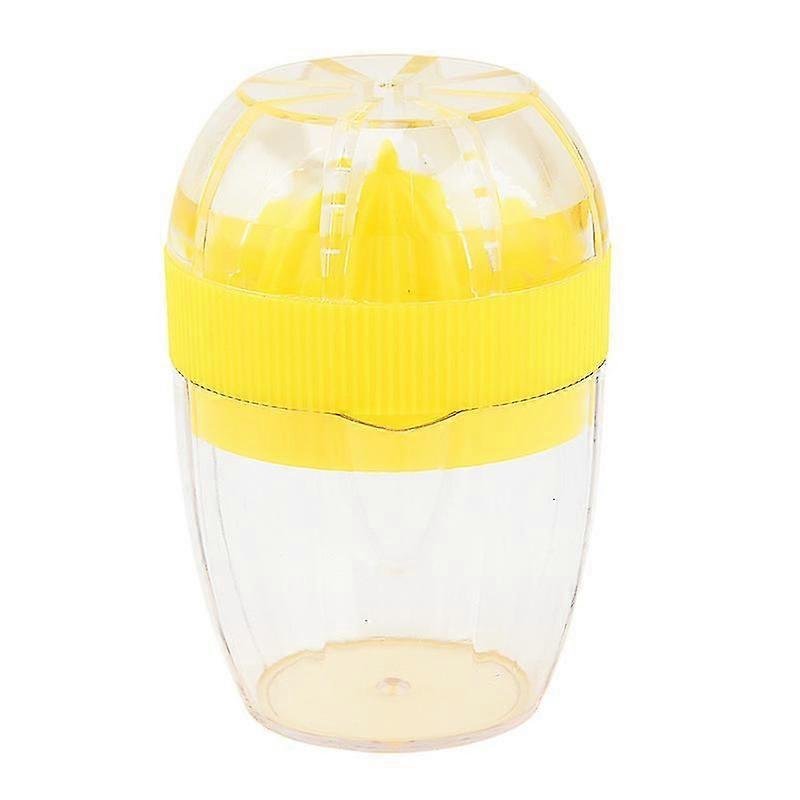 citrus squeezer, yellow and transparent