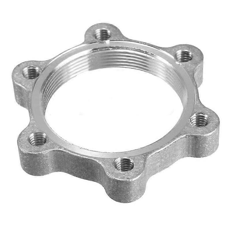 44mm Mountain Bike 6-Bolt Threaded Disc Brake Mount (Silver)