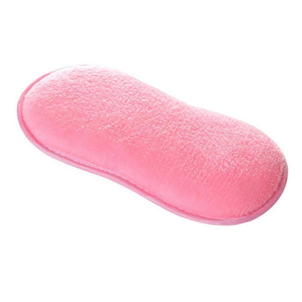 2 Side Dish Washing Brush Scrub Cleaner Sponge Kitchen Bathroom Pink
