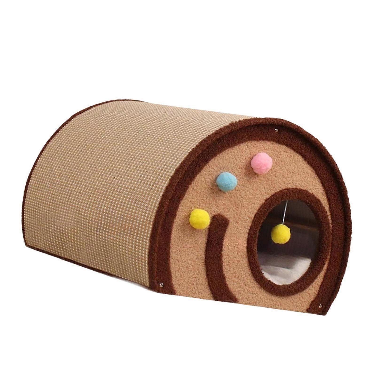 Semi Enclosed Cat Nest Kennel Warm Soft Hideaway for Puppy Kitten Small Dogs