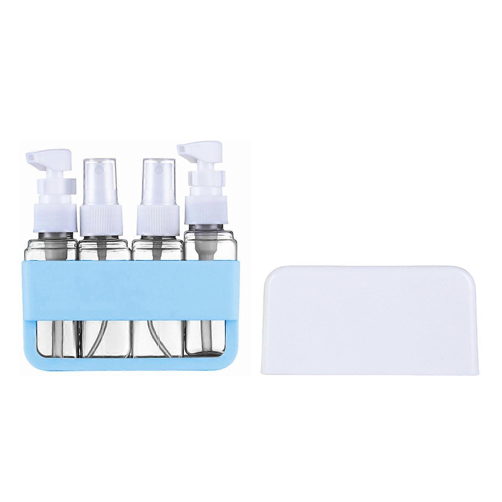 4Pcs/Set 50ML Travel Refillable Bottle Portable Leak Proof Reusable Lotion Shampoo Cosmetic Press Spray Dispenser Bottle Empty Toiletries Container