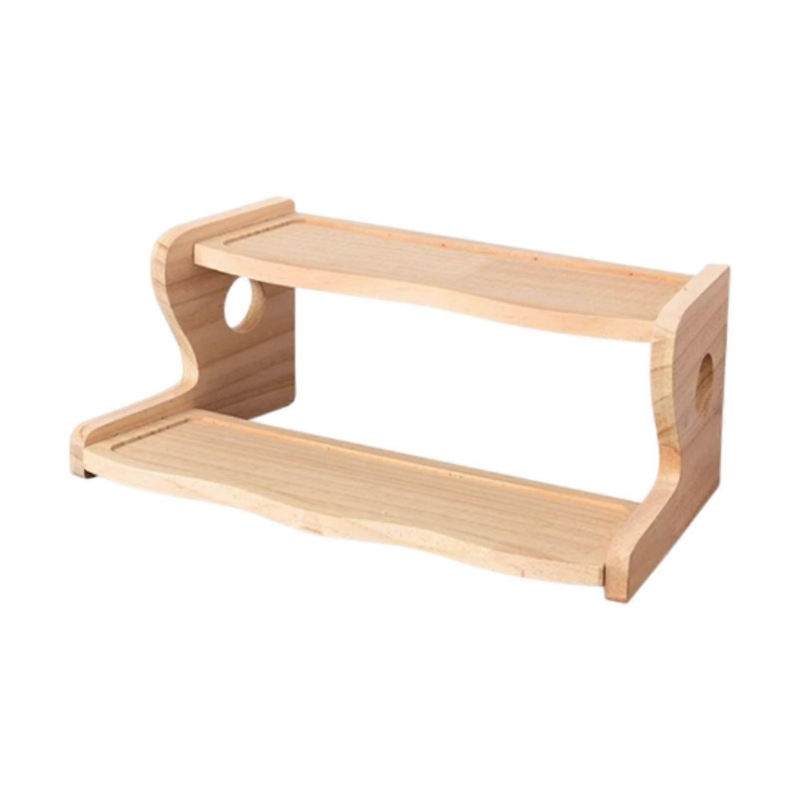 Plant Stand Tabletop Solid Wood Desktop Decorative Mini Spice Rack