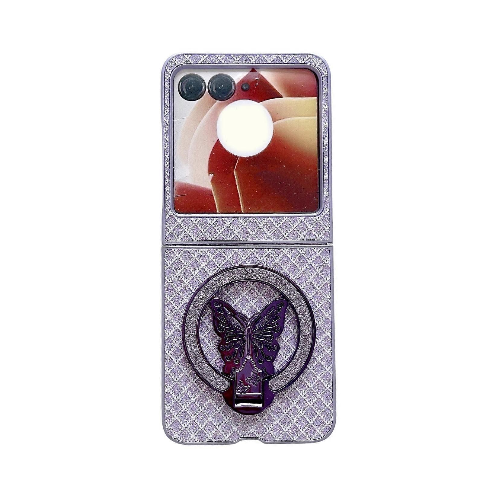 Sparkling Diamond Rhombus PC Phone Case with Holder