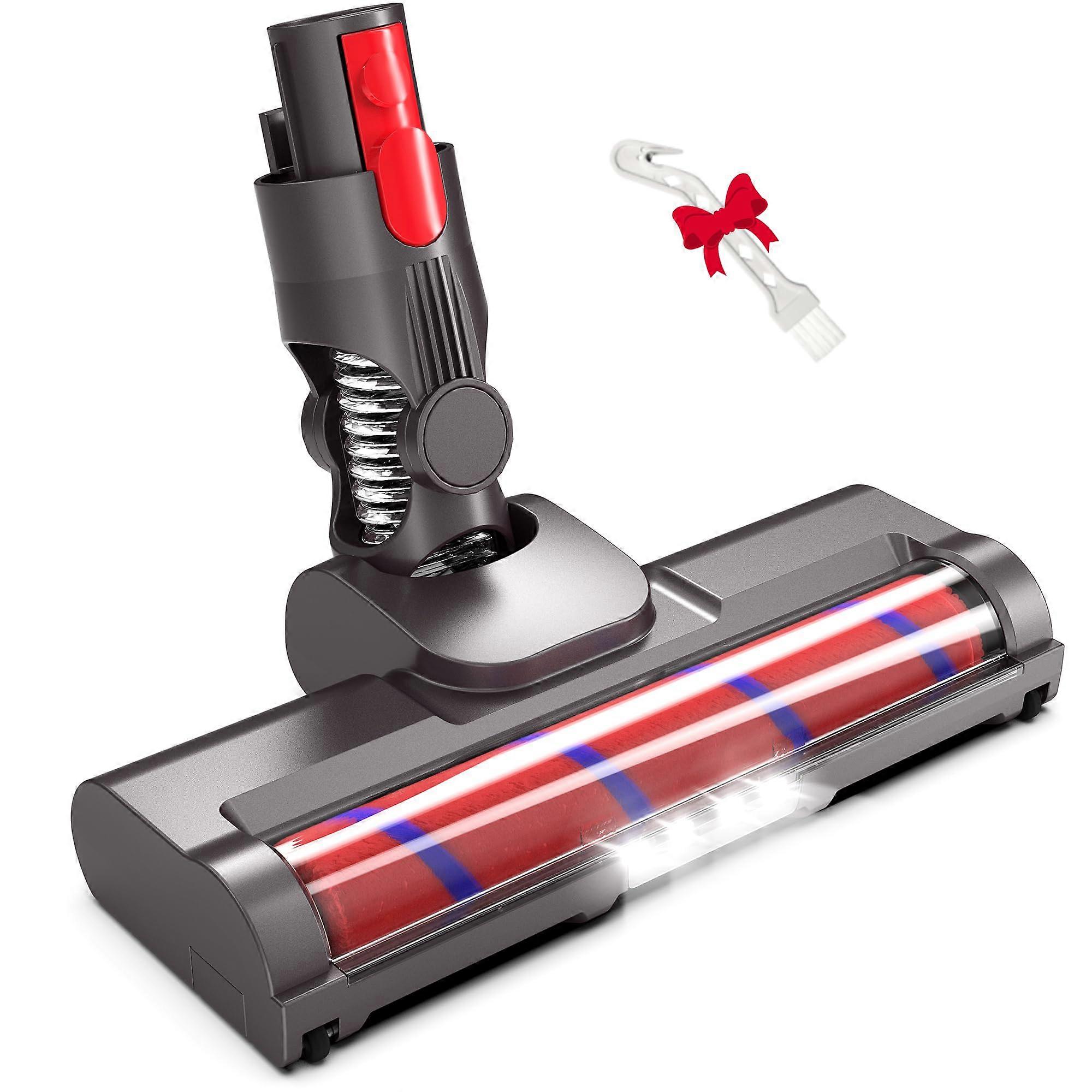 Vacuum Attachment Motor Head and Soft Roller Brush, Vacuum Cleaner Replacement Parts with LED Light for Dyson V15 V8 V7 V10 V11