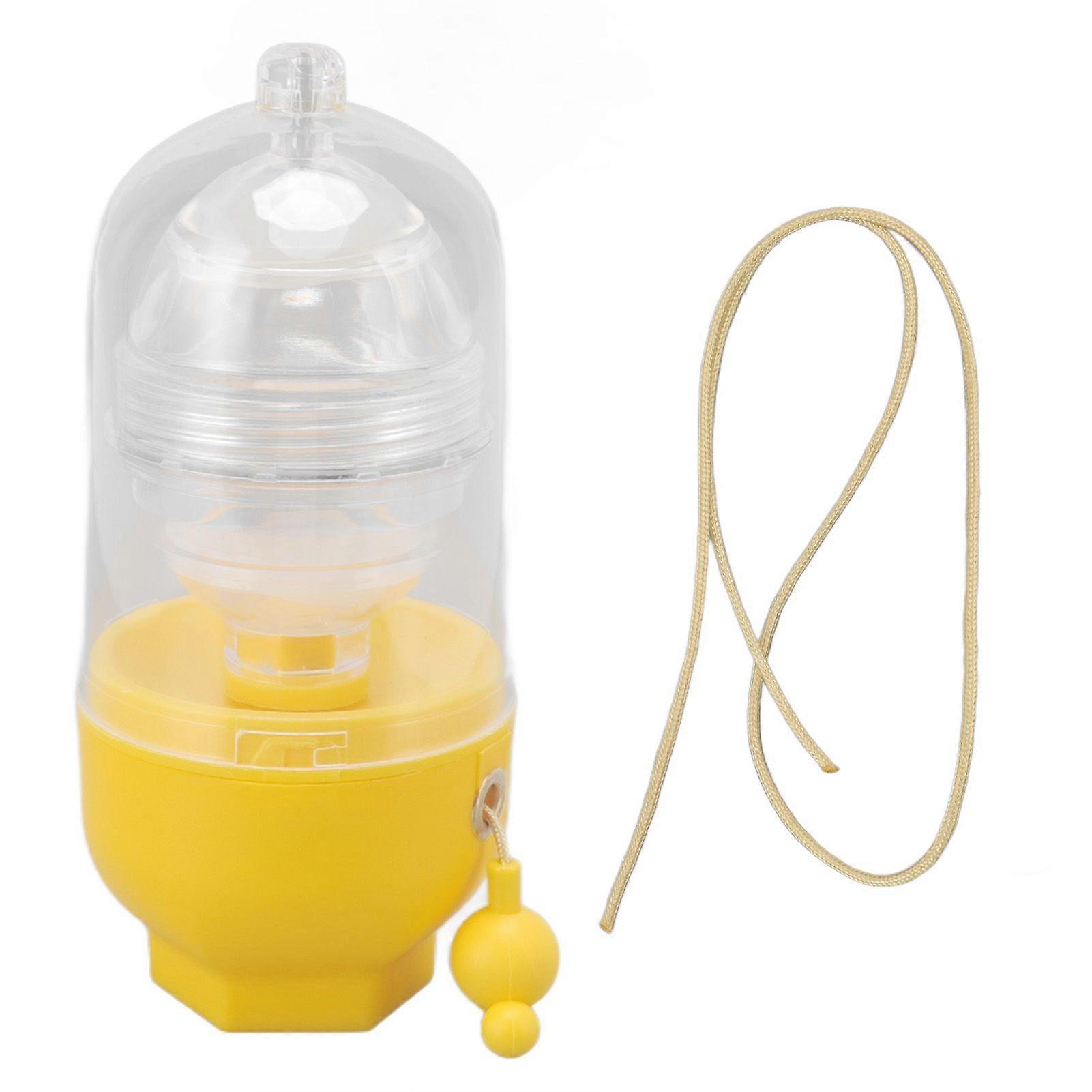 Egg Scrambler Convenient Hand Powered Golden Egg Maker for Mixing Egg Home Kitchen Yellow