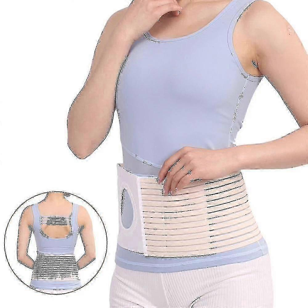 Hernia Belt, Stoma Support Ostomy Hernia Belt For Colostomy Bag Abdominal Binder Lower Waist Support Belt Binding Support