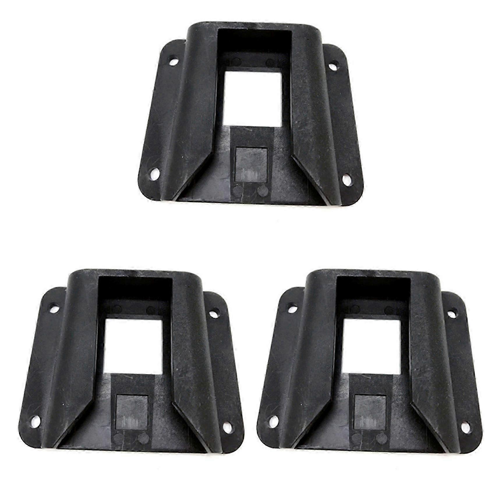 3X Bicycle Carrier Block Adapter compatible with Folding Bike Bag Rack Holder ABS Front Carrier Block Mounting