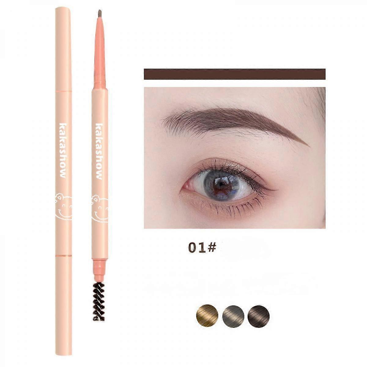 Ultra-fine eyebrow pencil automatic rotation eyebrow pencil,durable, sweat-proof and not easy to take off make-up