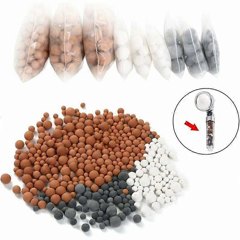 Duschkopf Kalkfilter 9er Pack 3 Größen Negative Ion Mineral Beads Handbrause Ionenfilter Entfernt Chlorbakterien