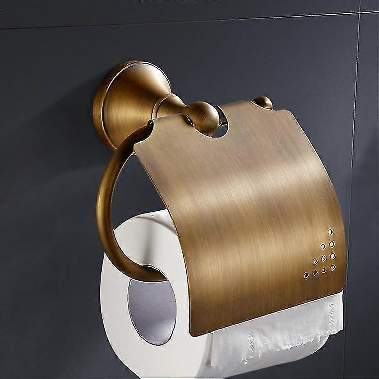 トイレットペーパーホルダートイレットペーパーホルダーアセンブリトイレットペーパーホルダー、ブラッシュドアンティーク真鍮仕上げ