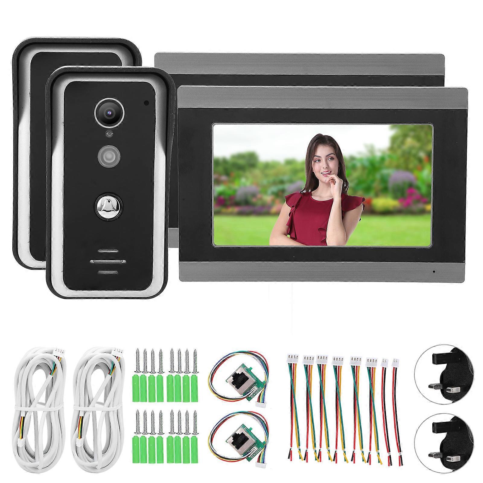 Enhance Security with 7" HD Wired Video DoorPhone - Smart Visual Doorbell & Intercom System