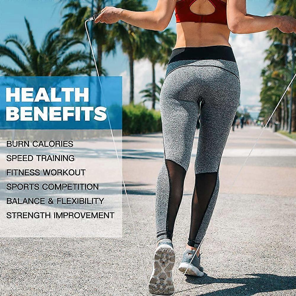 Weighted Jump Rope, Anti-Slip And Tangle-Free Workout System, Aluminum Alloy Handles For Smooth Surfaces, Fitness Enthusiasts Can Build Muscle, Burn