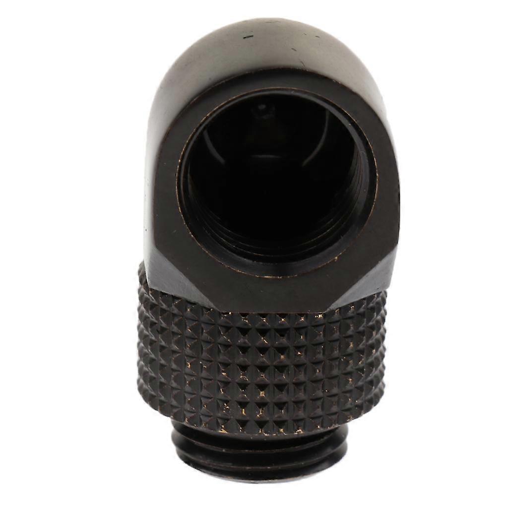 90° Right Angle G1/4 Rotary Fitting Block Adapter Water Cooling System