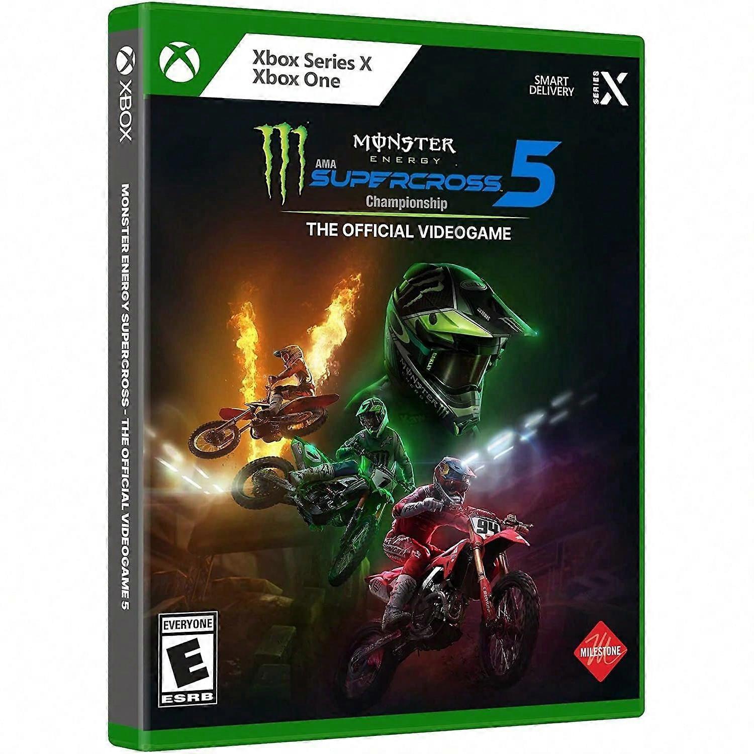 Monster Energy Supercross 5 for Xbox One and Xbox Series X  [VIDEOGAMES] Xbox One, Xbox Series X USA import