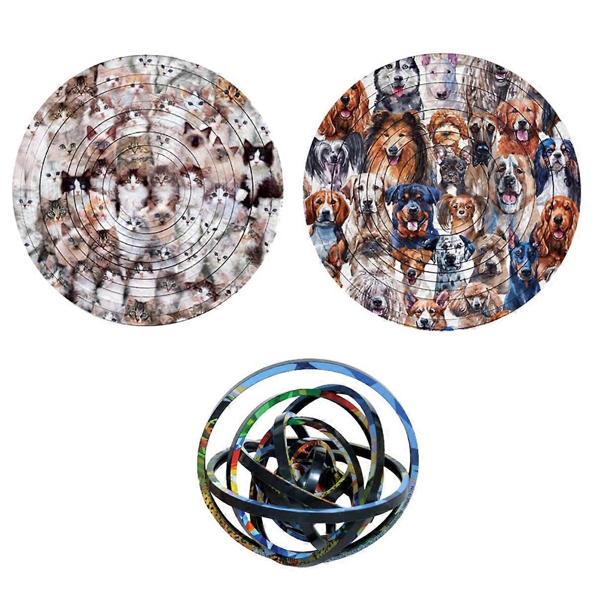 360 Degree Rotation Puzzle Toy for Children's Christmas Gifts-D