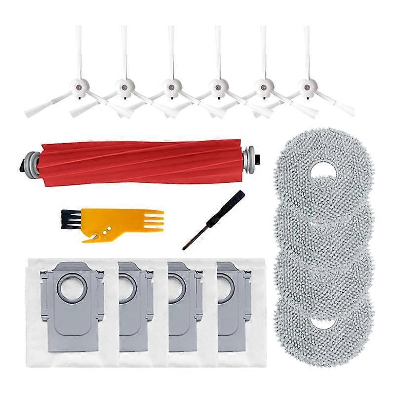 17PCS Accessories Kit for Roborock Q Revo /Roborock P10 A7400RR Robot Vacuum Cleaner Main Side Brush