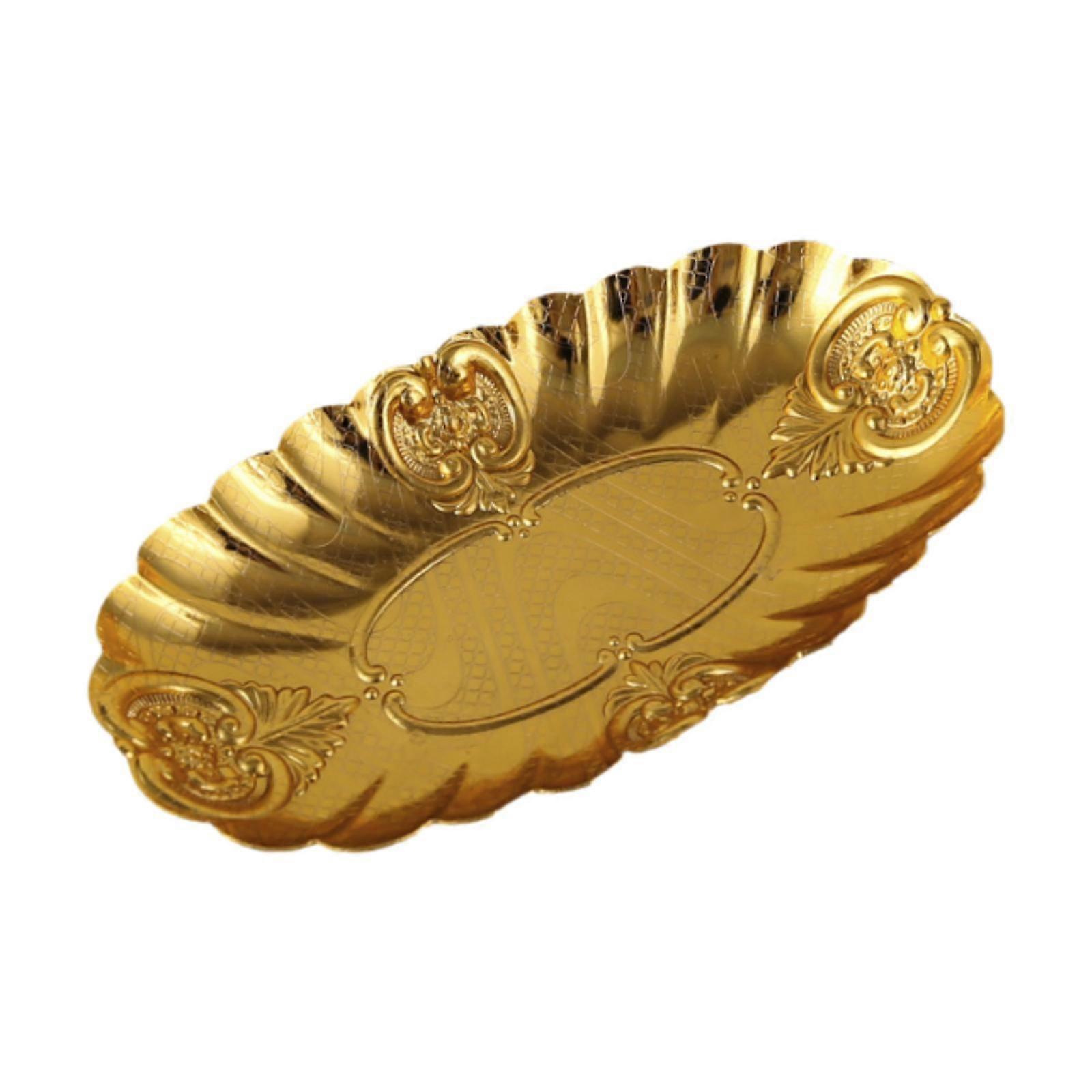 Takı Biblo Tepsisi Oval Tepsi Tabak Balık Tabak Ağır Hizmet Servis Tabağı