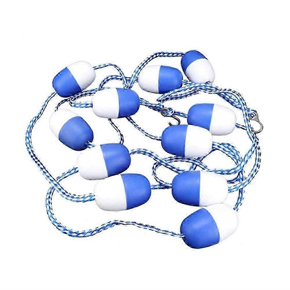 フック付きスイミングプール安全フロートライン青と白の仕切りロープキットプールアクセサリー