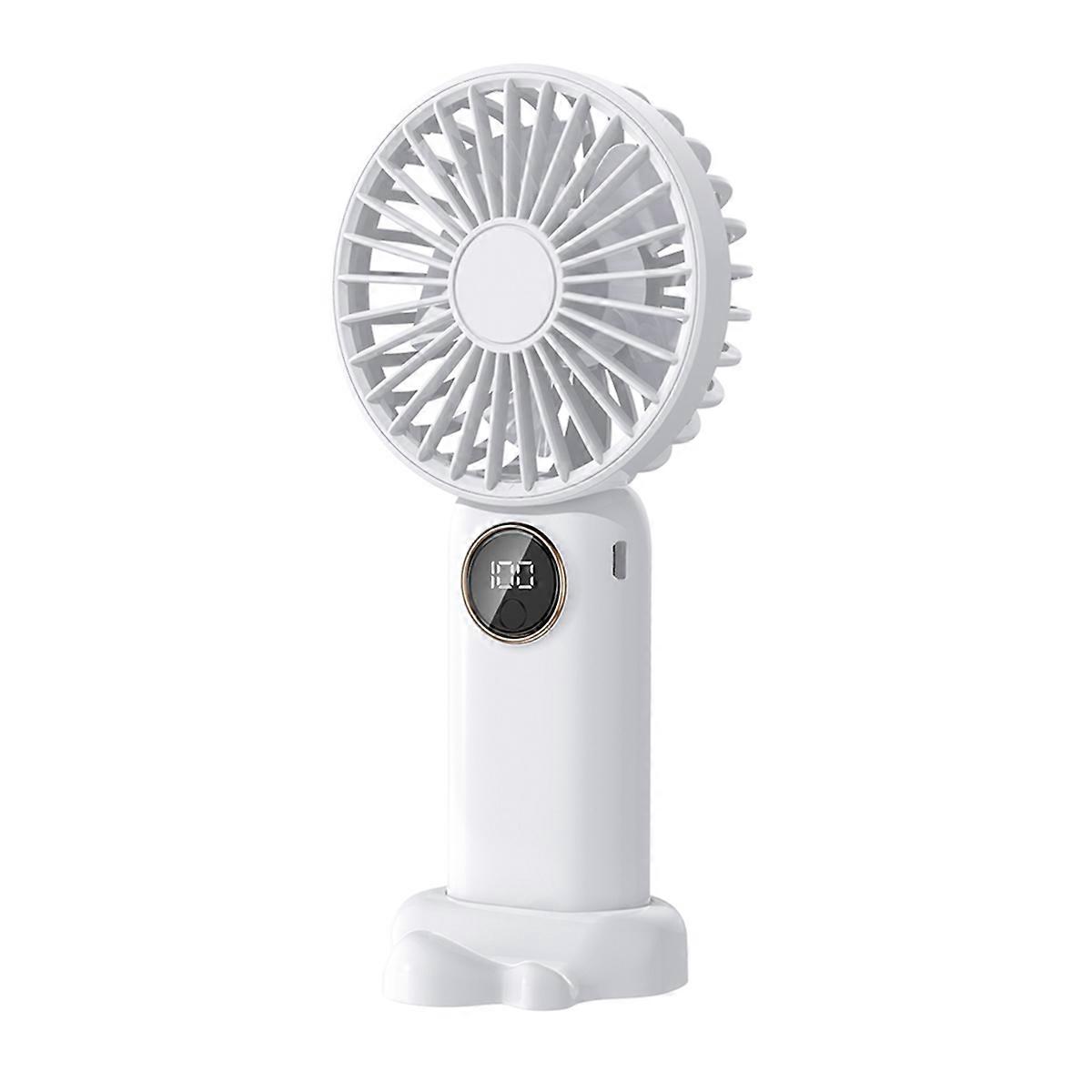 V12 Handheld Fan for Students Adults Fan,White