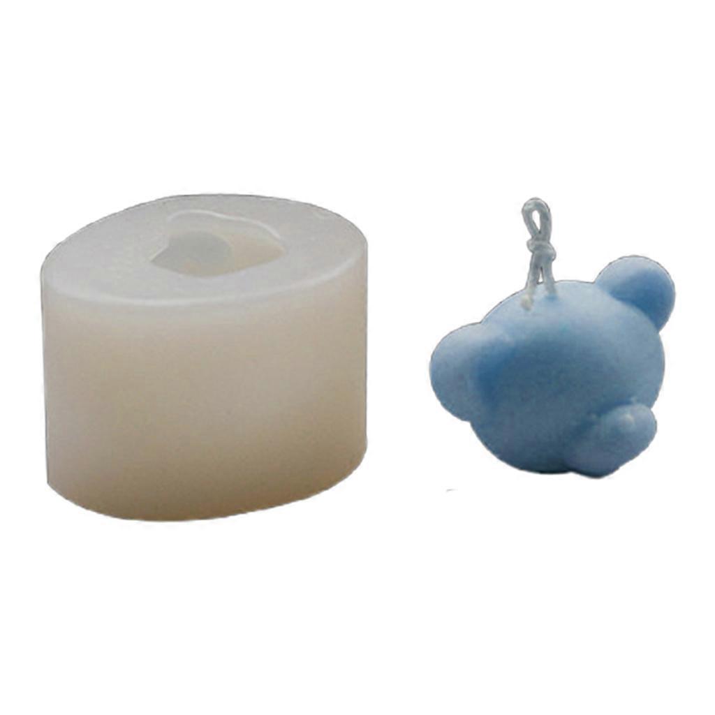Bear Head Silicones Candle Molds for Epoxy Resins Candle Soap Fondant Chocolate Silicones Molds Clay Silicones Molds