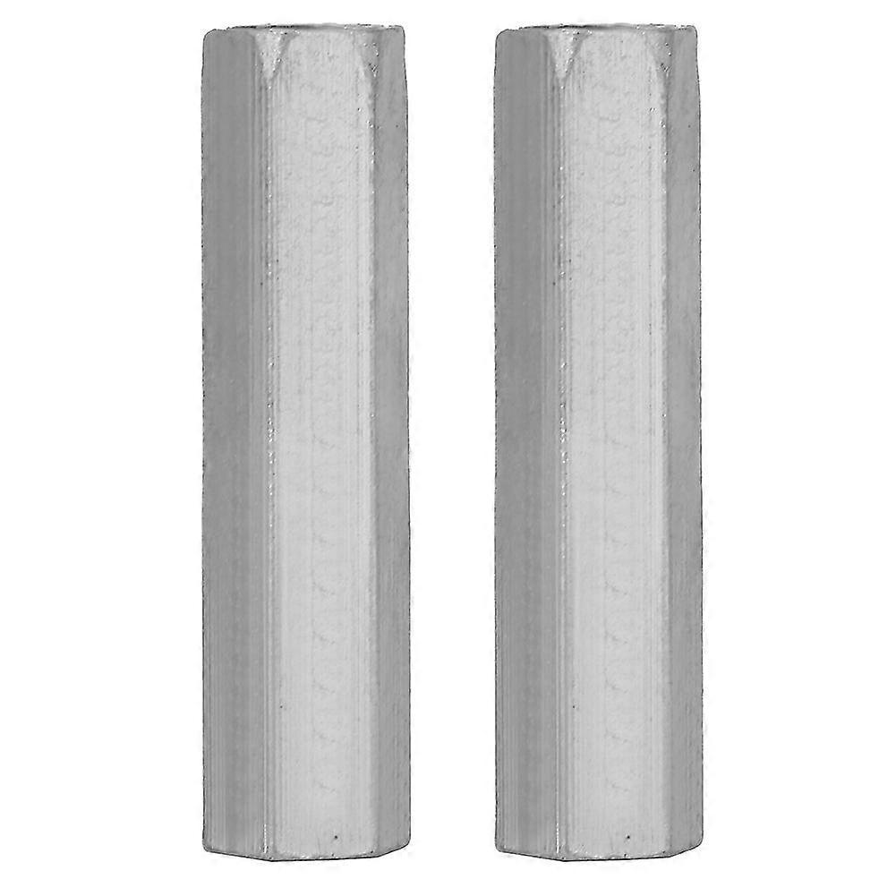 2pcs Zinc Plated Steel M10*60 Long Hex Nut Hexagonal Thread Nut Threaded Fasteners Edition