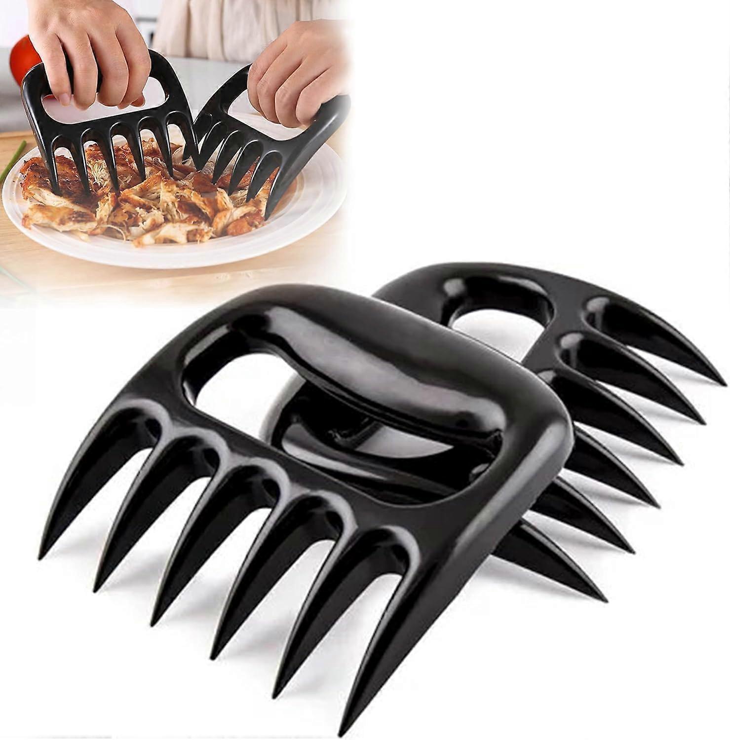 Meat Shredder Claws for Pulled Pork and Chicken, Durable BBQ Shredding Tool, 2-Pack Meat Handling Accessories