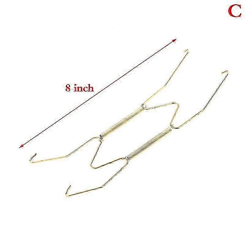 Wall Display Plates Hanger W Type Decoration Dish Spring Holder Invisible Hook