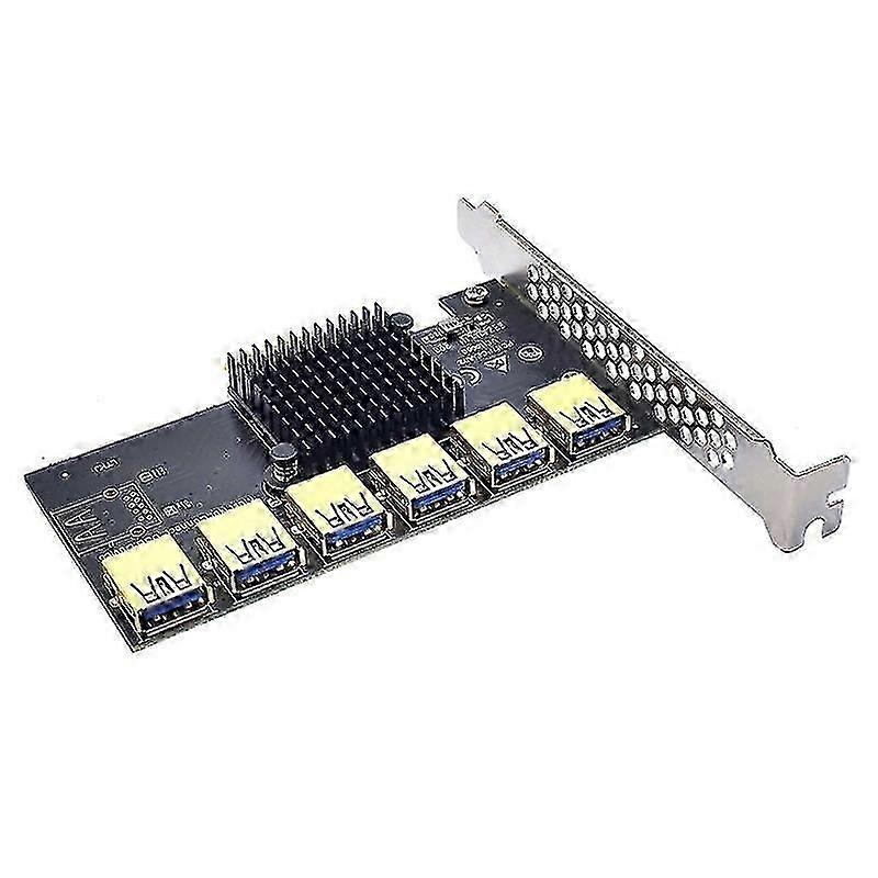 Pcie Adapter Pci Express 1x zu x16 Erweiterung Riser 1 zu 6 Multiplikator Karte