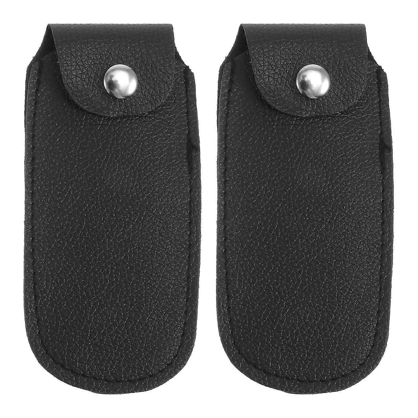 2 Pcs Holster Leather Instrument Protector Kids Gift Sturdy Harmonica Cover Portable Harmonica Box