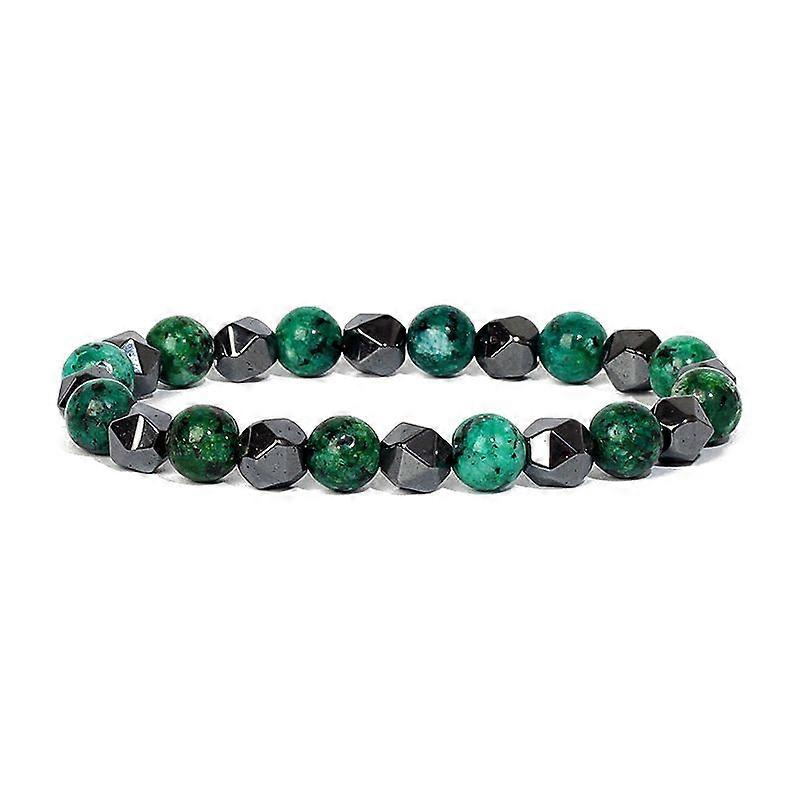 Natural Tiger Eye Stone Bracelet Men Charm 6mm Irregular Hematite Yoga Bracelets Women Quartzs Beads Couple Jewelry Gift Pulsera