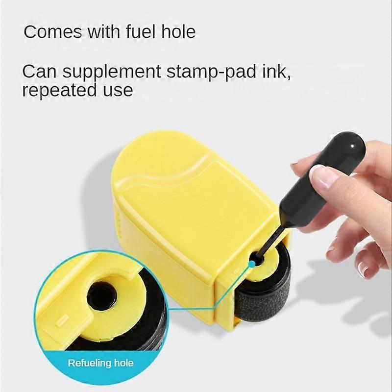 Identity Theft Protection Stamp Roller,for Personal Information Blackout, Privacy Confidential and Address Blocker, M