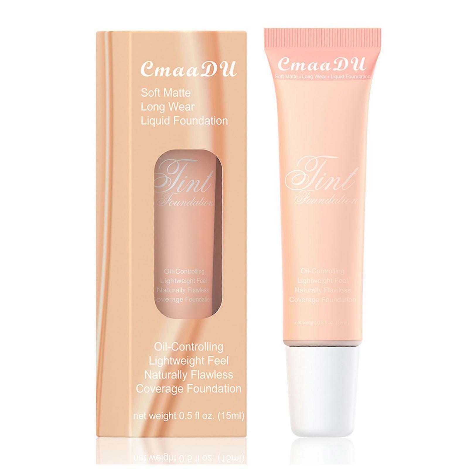 Liquid Foundation Makeup Full Coverage Poreless Liquid Oil-Controlling Matte