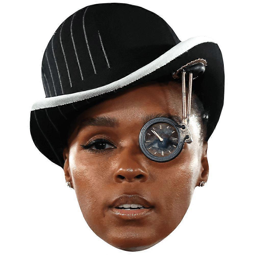 Janelle Monáe (Hat) Celebrity Mask, Flat Card Face