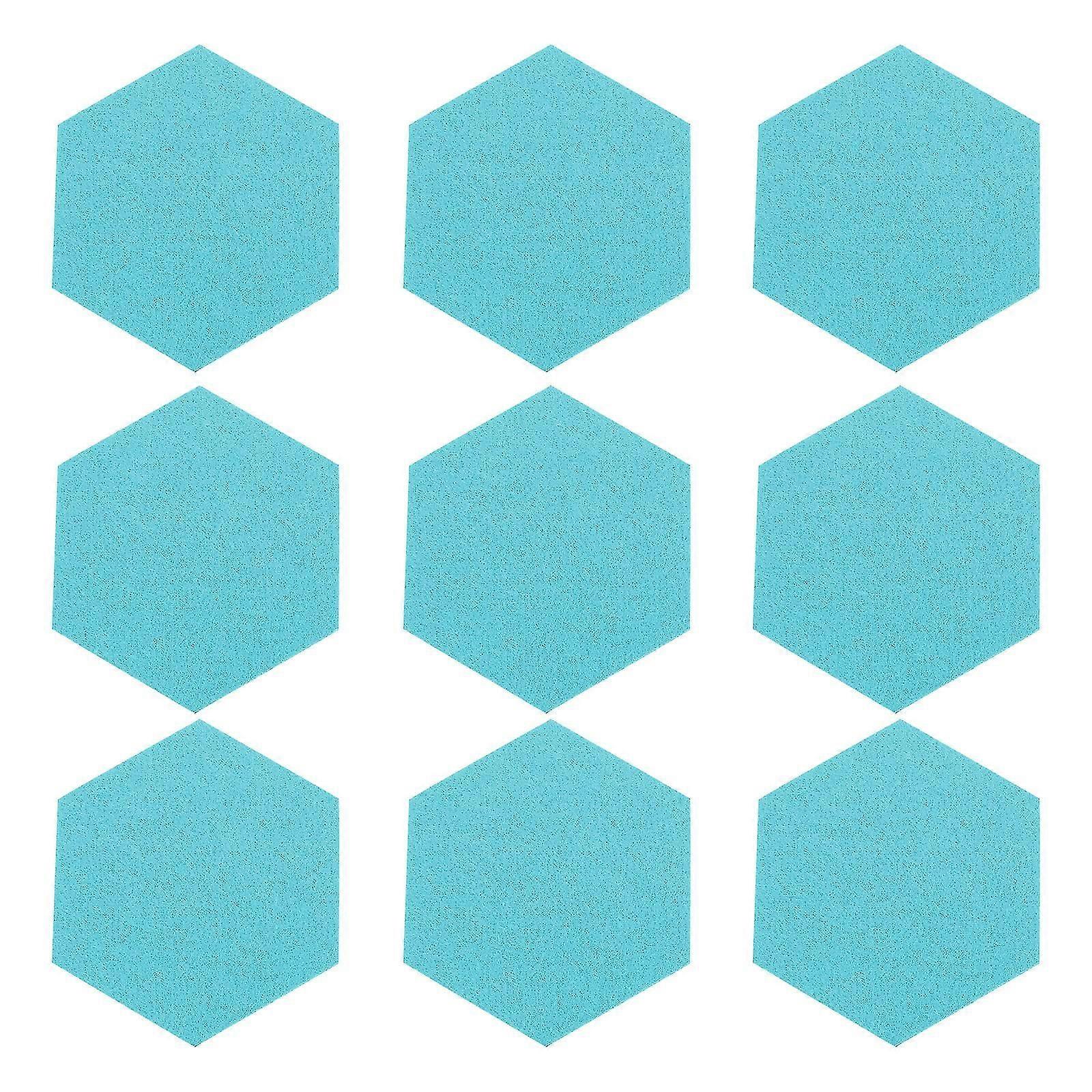 12 Pcs Message Board Felt Hexagon Wall Board Self-adhesive Wall Memo Board