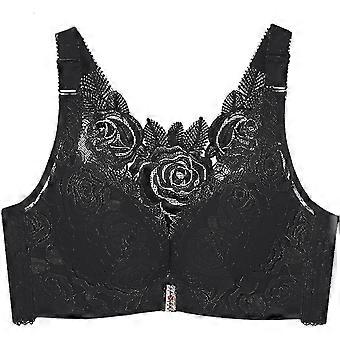 2025 Latest Model  Floral Secrets Push Up Comfort Rose Bra, Front Closure Lace