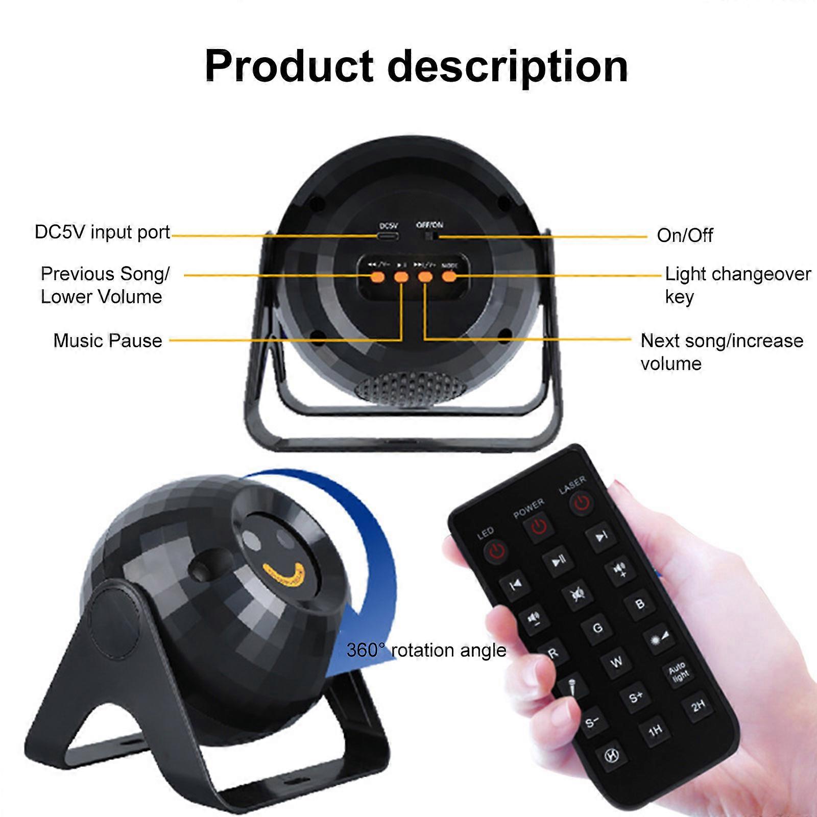 Projection Lighting Beam Stage Lighting Bar KTV Ambiance Multi-color Indoor Remote Controlled Projection Lights