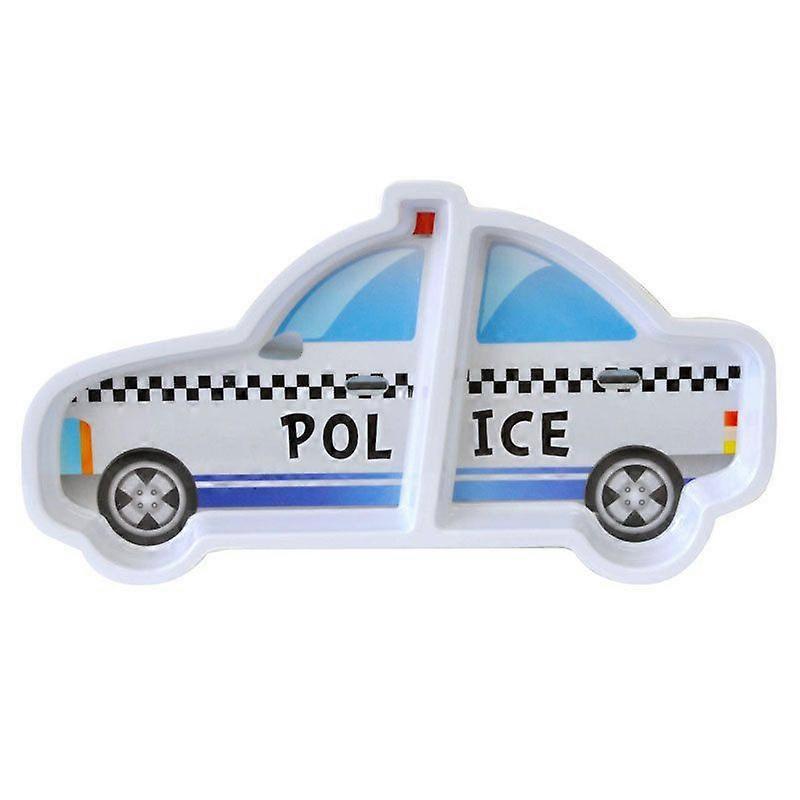 Kinderteller mit Besteck - Kinderteller - Polizeiauto