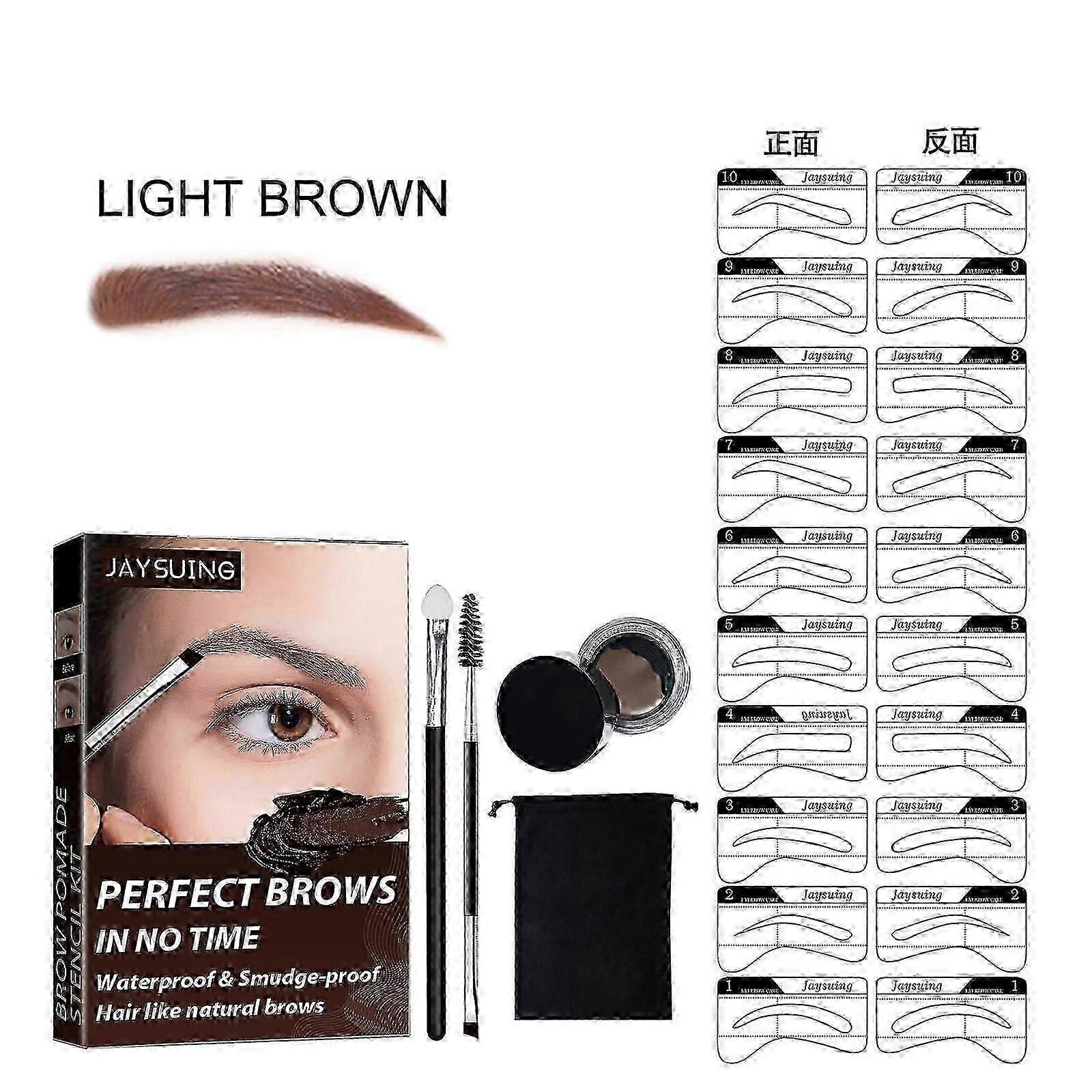 Eyebrow Cream Set, With Eyebrow Brush Self-easy Color Waterproof Lasting Makeup Not Easy To Stain Eyebrow Cream