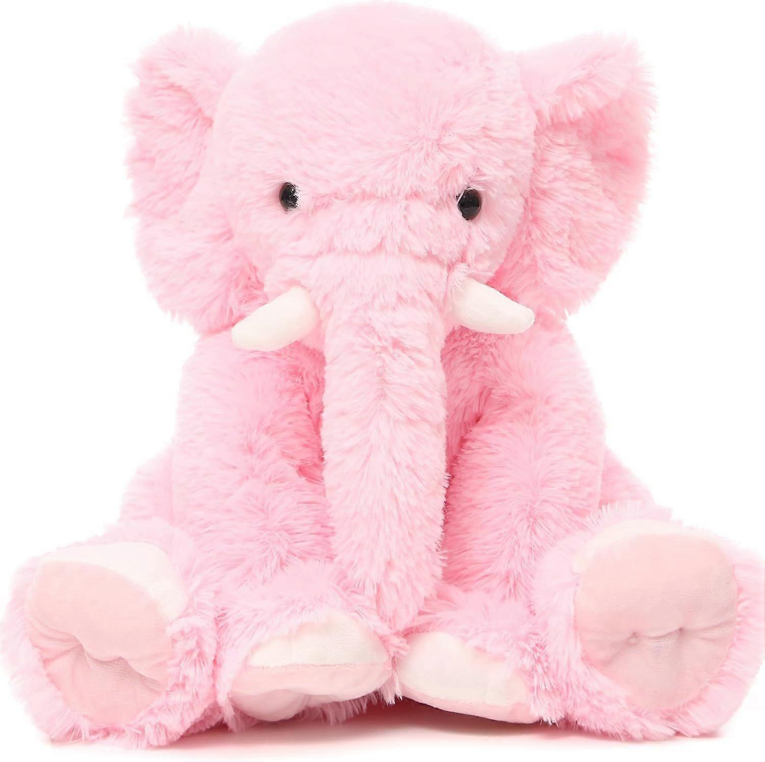 Gray Elephant Teddy Bear, Fluffy Cuddly Elephant Stuffed Animal Plush Toy Soft, Kawaii Valentines Presents for Kids Girls Boys Girlfriend Birthday Par
