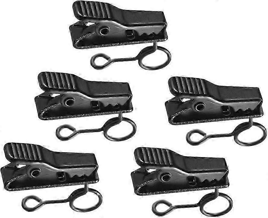 Clip, 5 pcs 8.4mm Wired Lapel Mic Microphone Tie Clip