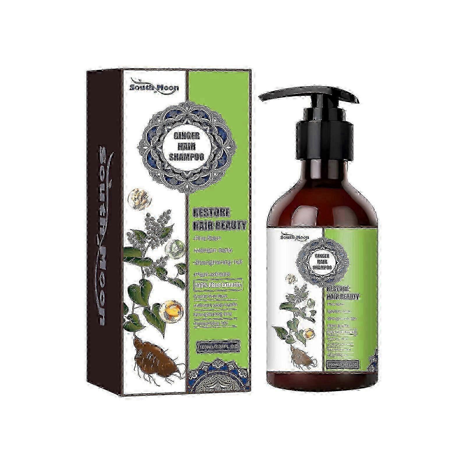Shampooing au gingembre Scalp Nettoyage en profondeur Cheveux denses Shampooing capillaire doux et nourrissant fort