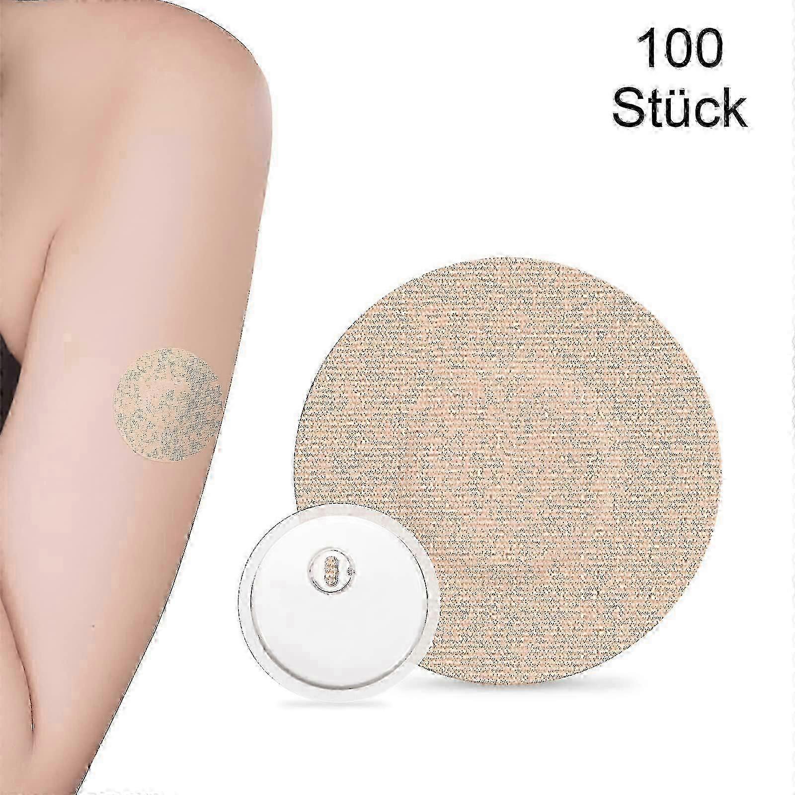 100 Pack Of Freestyle Libre 3 Adhesive Fixation Waterproof Sensors For Skin-friendly Application