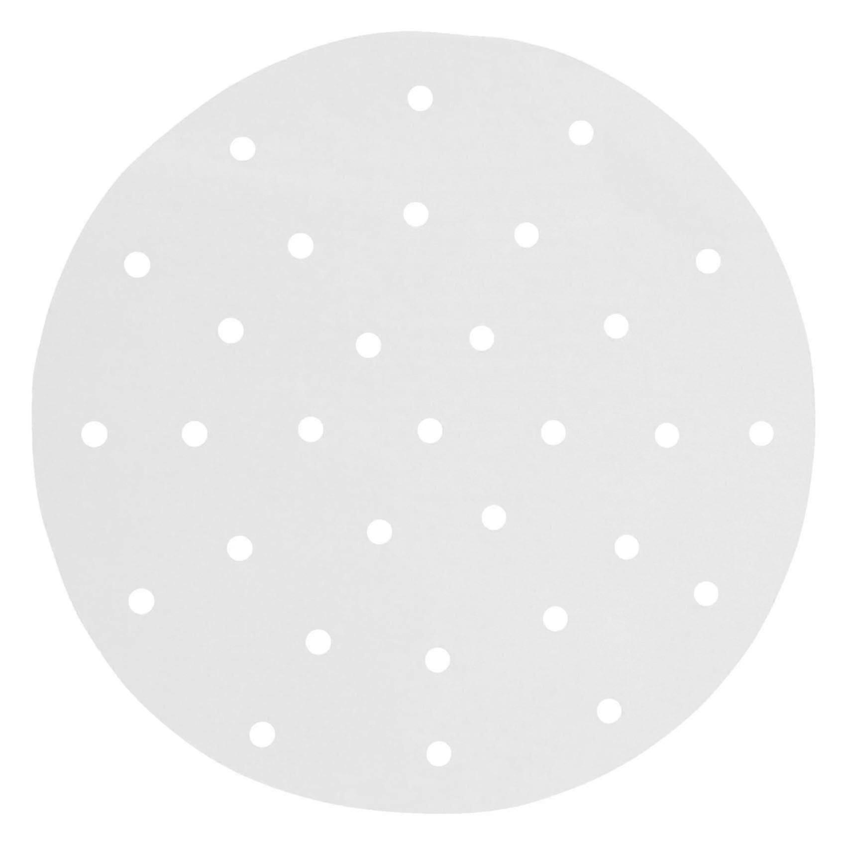 100 st foder, 9 tums bambu ångbåtsfoder, premium perforerad pergamentångning, non-stick ånga KB