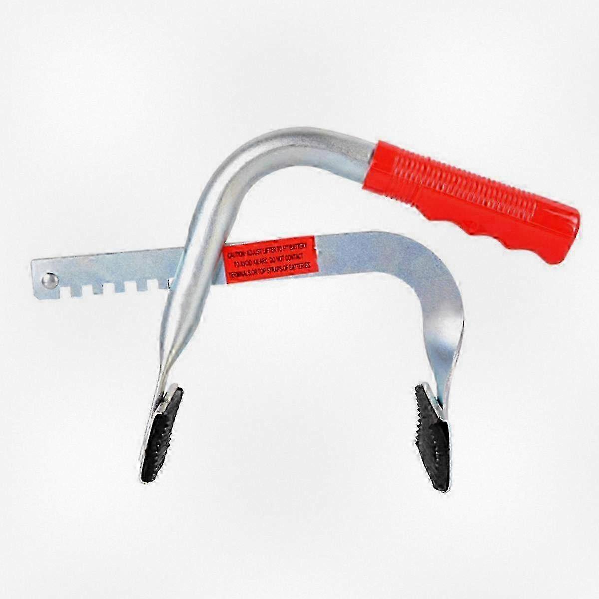 Battery Holder for Lifting and Carrying Column Batteries, Securely Holds with Rubber Pads for Top or Side Use