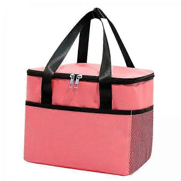 2xLarge Insulated Cooler Bag Cookware Bag Case Container for Camping Work pink