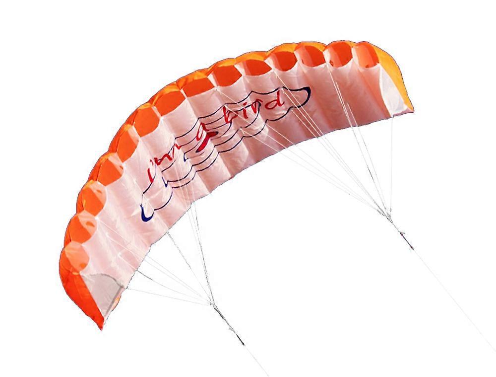 Outdoor Sports Dual Line Stunt Parafoil Kite 1.4m Power Soft Kite with Handle 30m Line