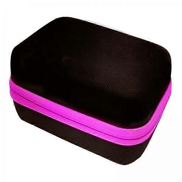 4x Travel 12 Slots Essential Oil Carrying Case Storage Bag for 15ml , Rose Red