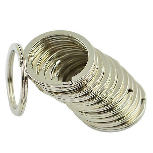 3xWholesale Lot 12pcs Split Flat Key Rings Diameter 28mm