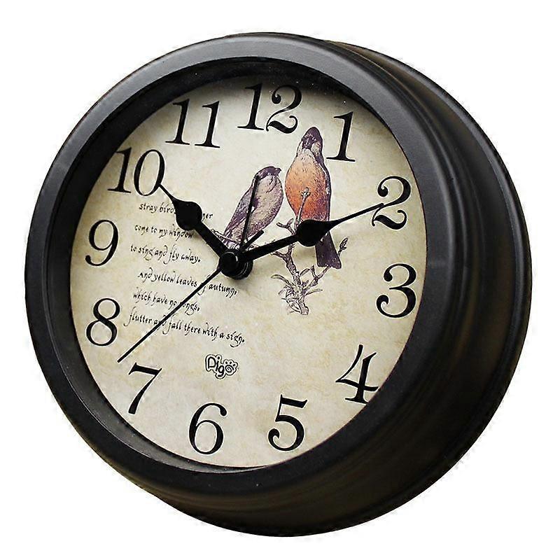 6 Inch Desk Alarm Clock Wall Clock Retro Desktop Home Table Clock